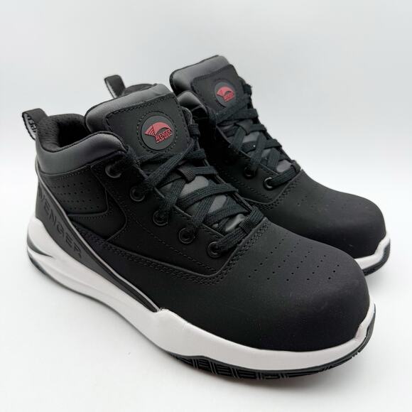 Avenger Mens Reaction SR CT Work Sneakers US 8 D EU 41.5 Black White NIB main image 12